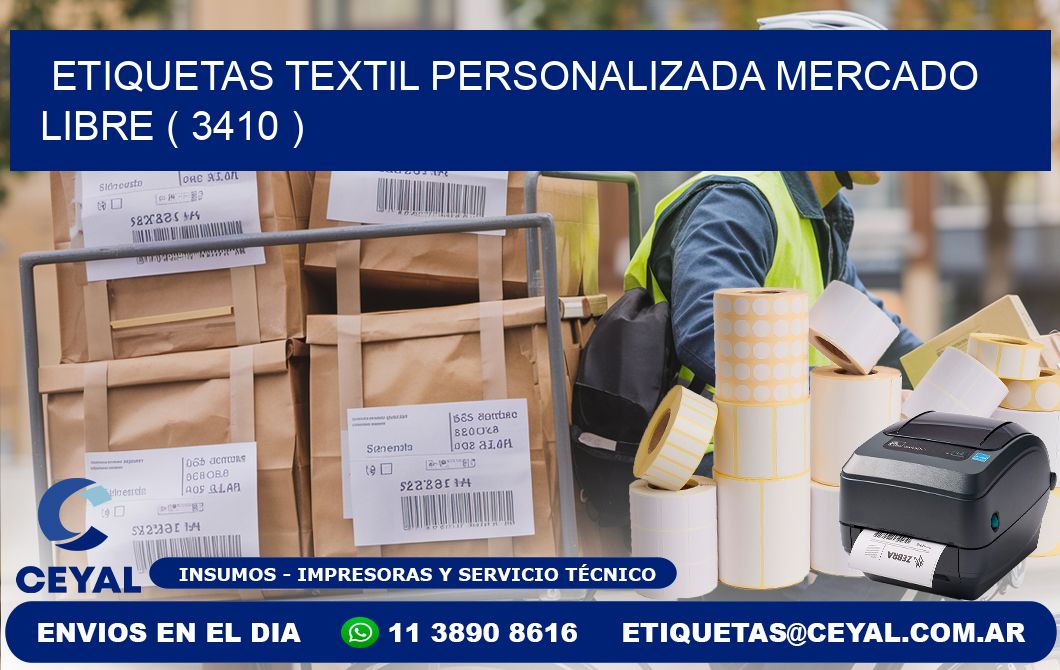 ETIQUETAS TEXTIL PERSONALIZADA MERCADO LIBRE ( 3410 )