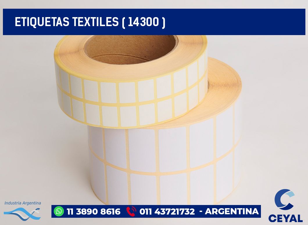 ETIQUETAS TEXTILES ( 14300 )