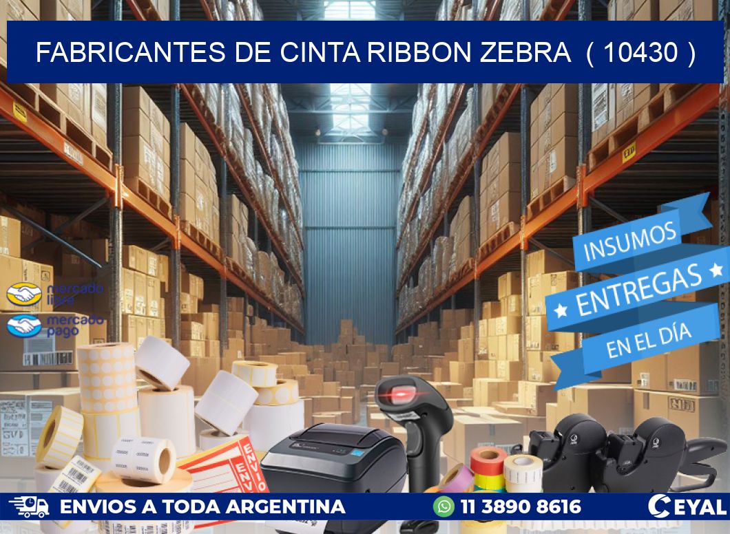 FABRICANTES DE CINTA RIBBON ZEBRA  ( 10430 )