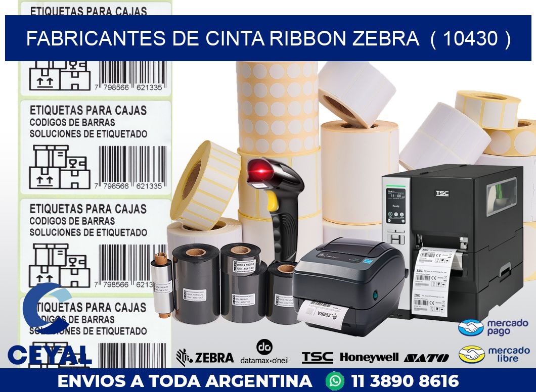 FABRICANTES DE CINTA RIBBON ZEBRA  ( 10430 )