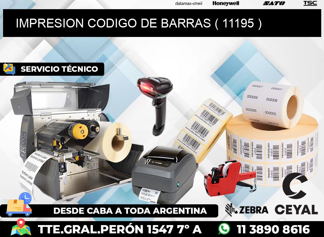 IMPRESION CODIGO DE BARRAS ( 11195 )