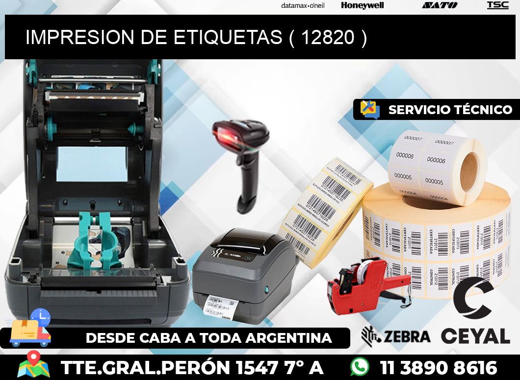 IMPRESION DE ETIQUETAS ( 12820 )