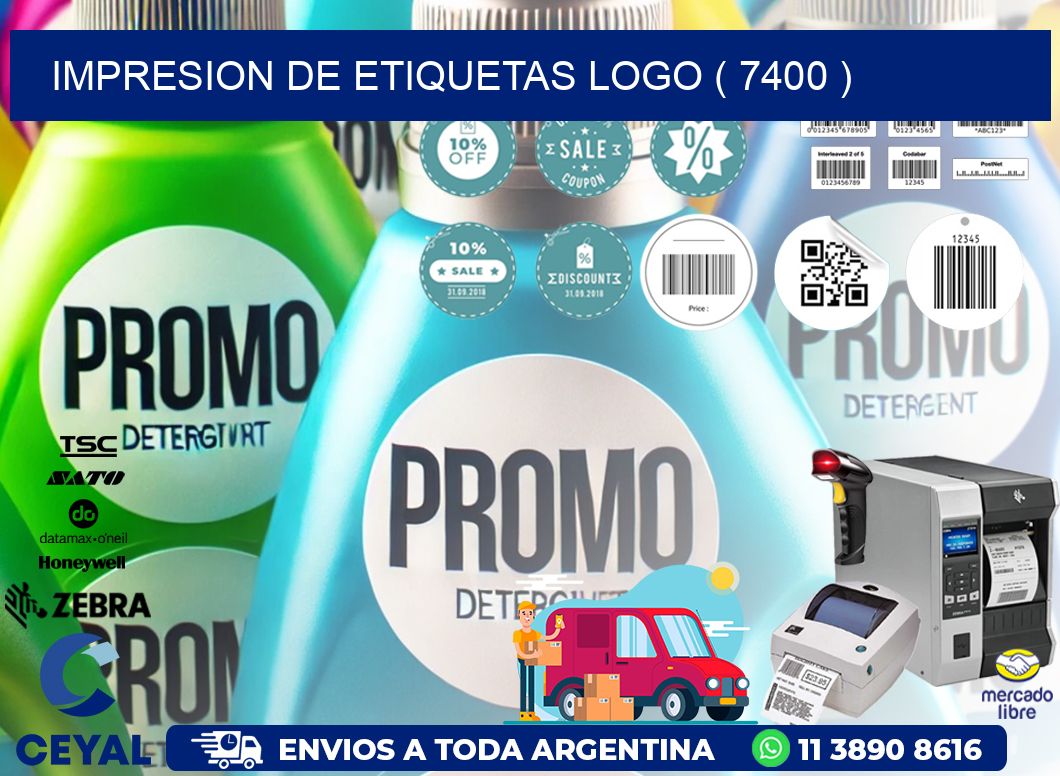 IMPRESION DE ETIQUETAS LOGO ( 7400 )