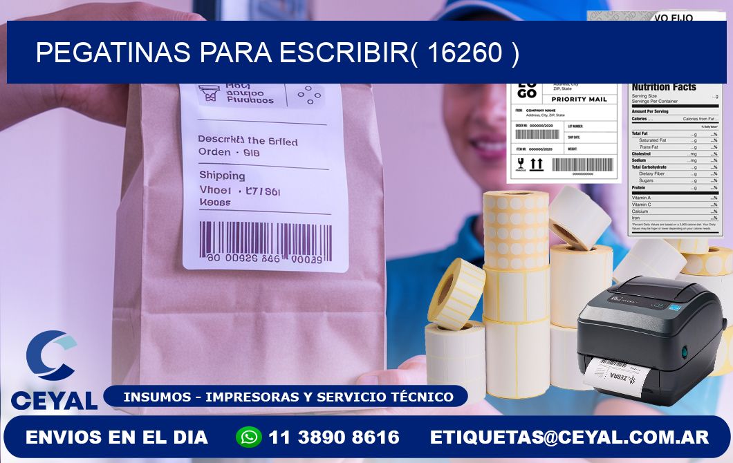 PEGATINAS PARA ESCRIBIR( 16260 )