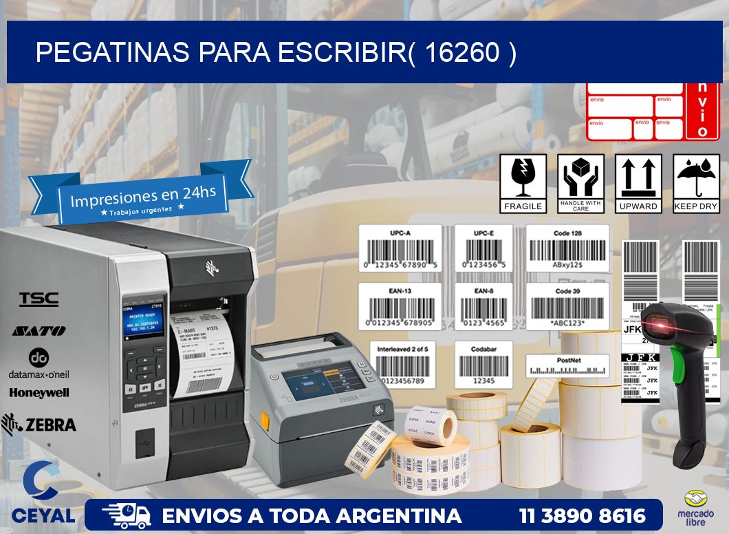 PEGATINAS PARA ESCRIBIR( 16260 )