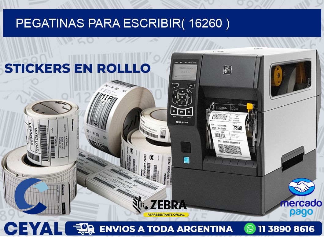 PEGATINAS PARA ESCRIBIR( 16260 )