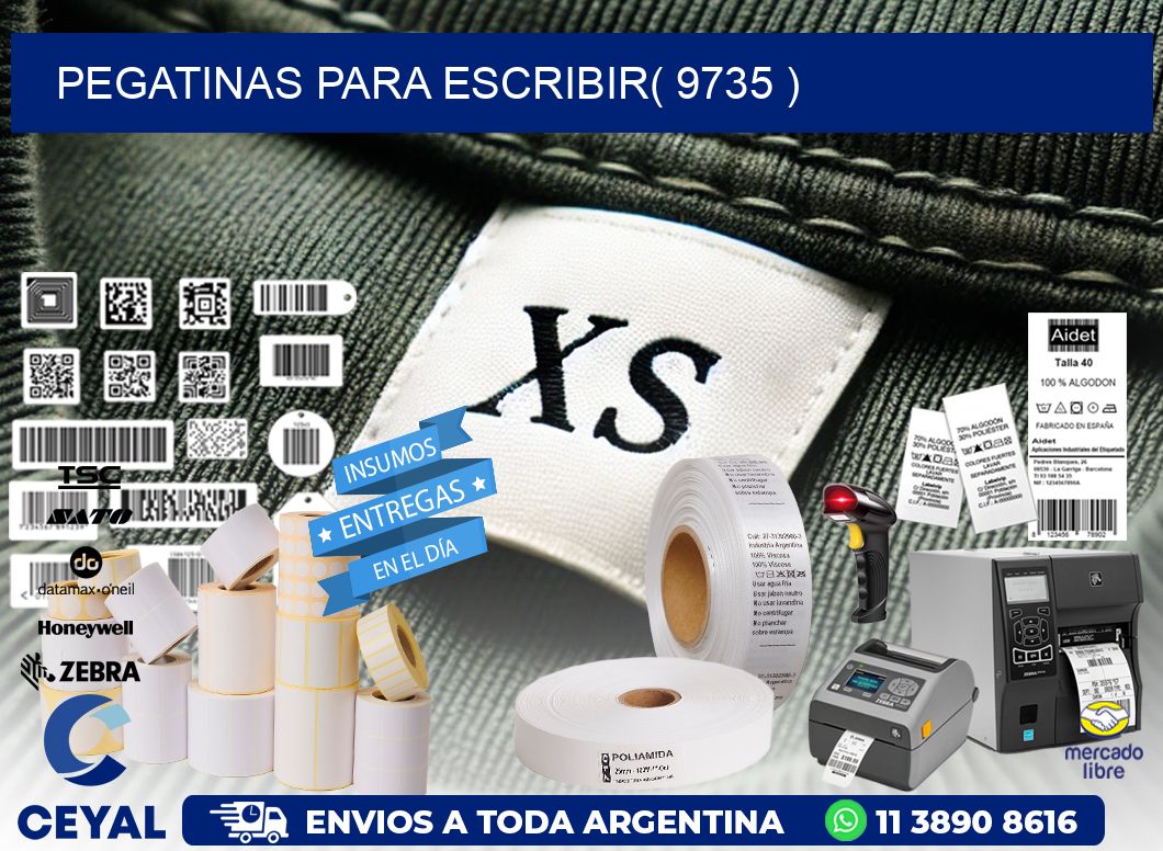 PEGATINAS PARA ESCRIBIR( 9735 )
