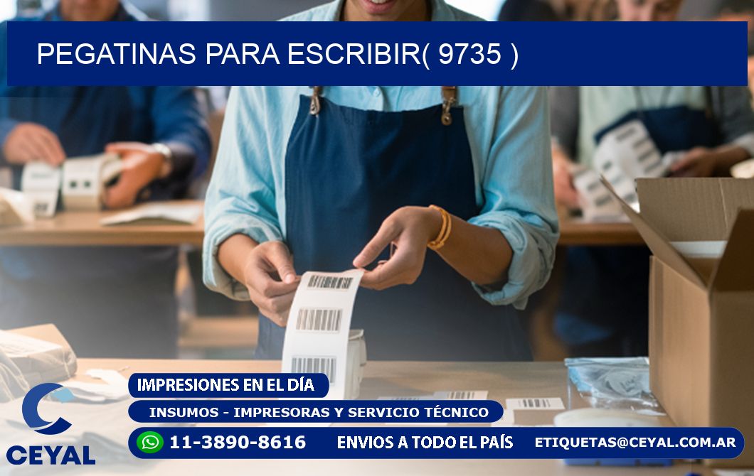 PEGATINAS PARA ESCRIBIR( 9735 )