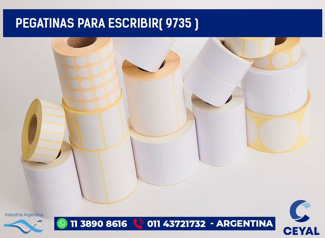 PEGATINAS PARA ESCRIBIR( 9735 )