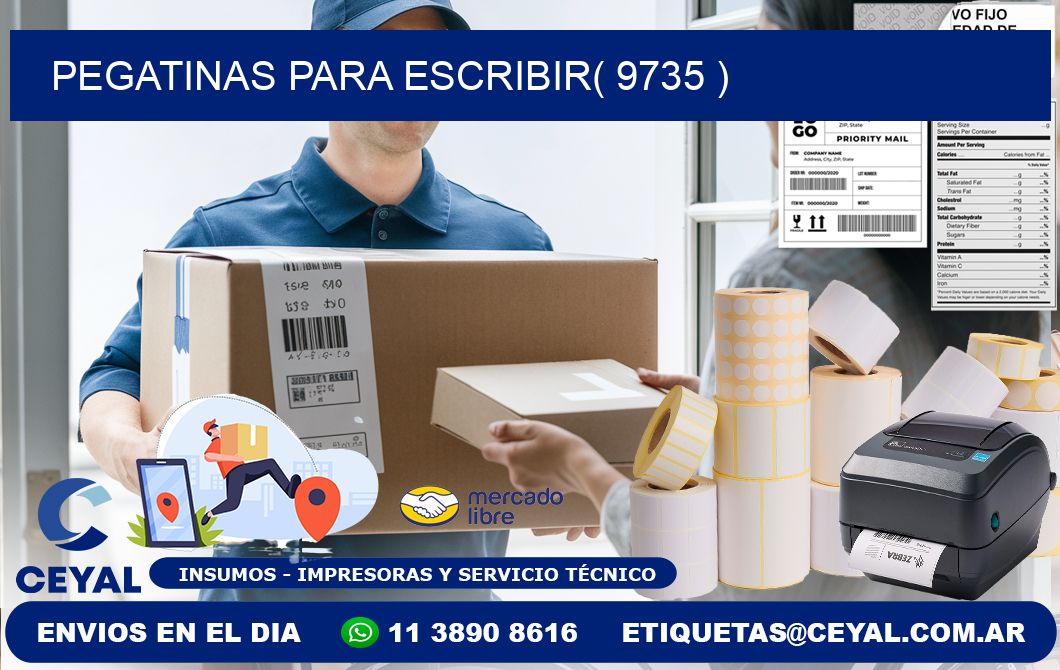 PEGATINAS PARA ESCRIBIR( 9735 )