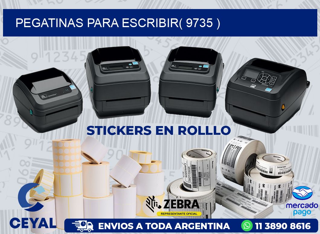 PEGATINAS PARA ESCRIBIR( 9735 )