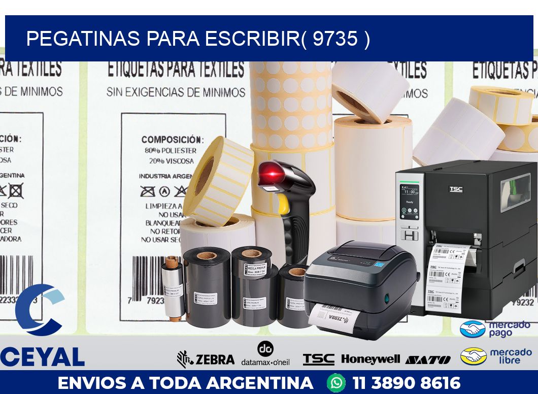 PEGATINAS PARA ESCRIBIR( 9735 )