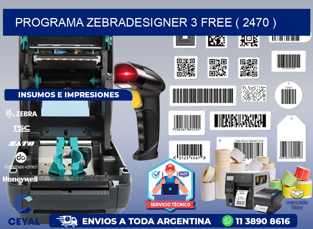 PROGRAMA ZEBRADESIGNER 3 FREE ( 2470 )