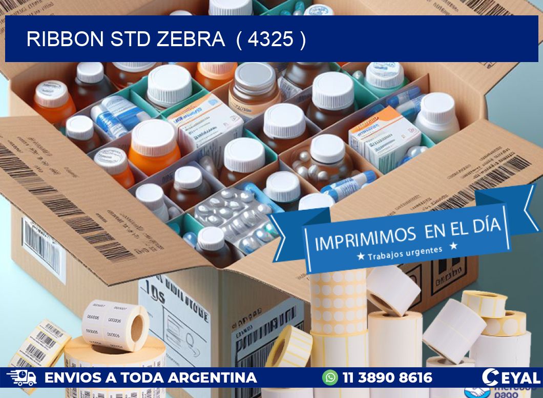 RIBBON STD ZEBRA  ( 4325 )