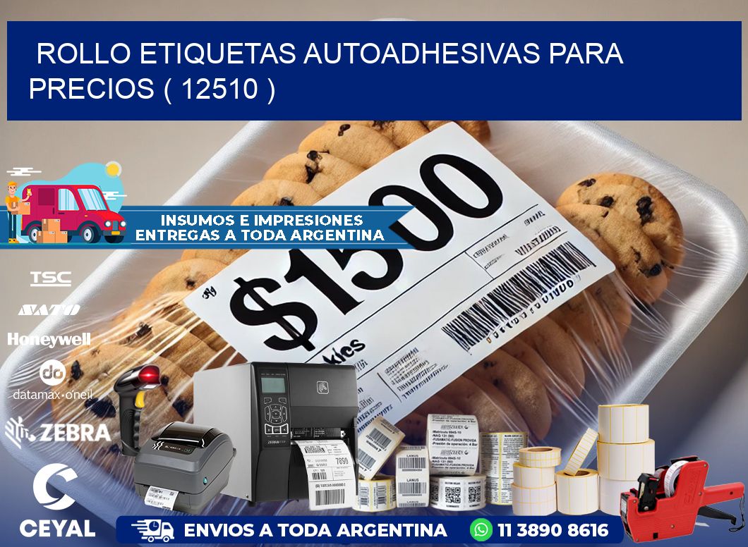 ROLLO ETIQUETAS AUTOADHESIVAS PARA PRECIOS ( 12510 )