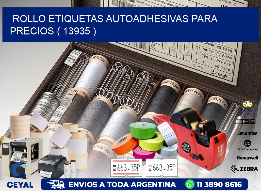 ROLLO ETIQUETAS AUTOADHESIVAS PARA PRECIOS ( 13935 )