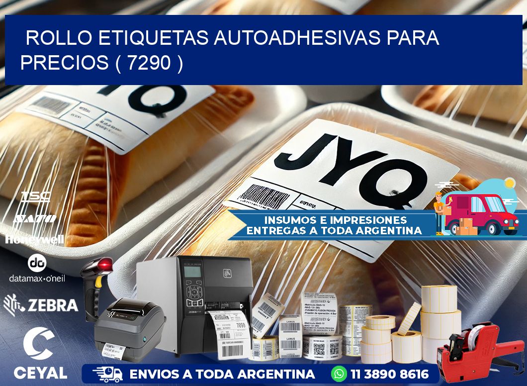 ROLLO ETIQUETAS AUTOADHESIVAS PARA PRECIOS ( 7290 )