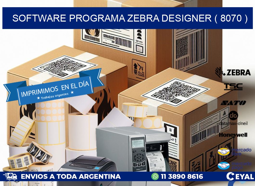 SOFTWARE PROGRAMA ZEBRA DESIGNER ( 8070 )