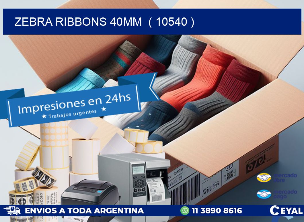 ZEBRA RIBBONS 40MM  ( 10540 )