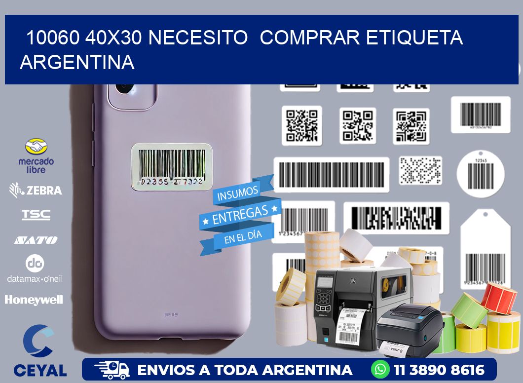 10060 40X30 NECESITO  COMPRAR ETIQUETA ARGENTINA