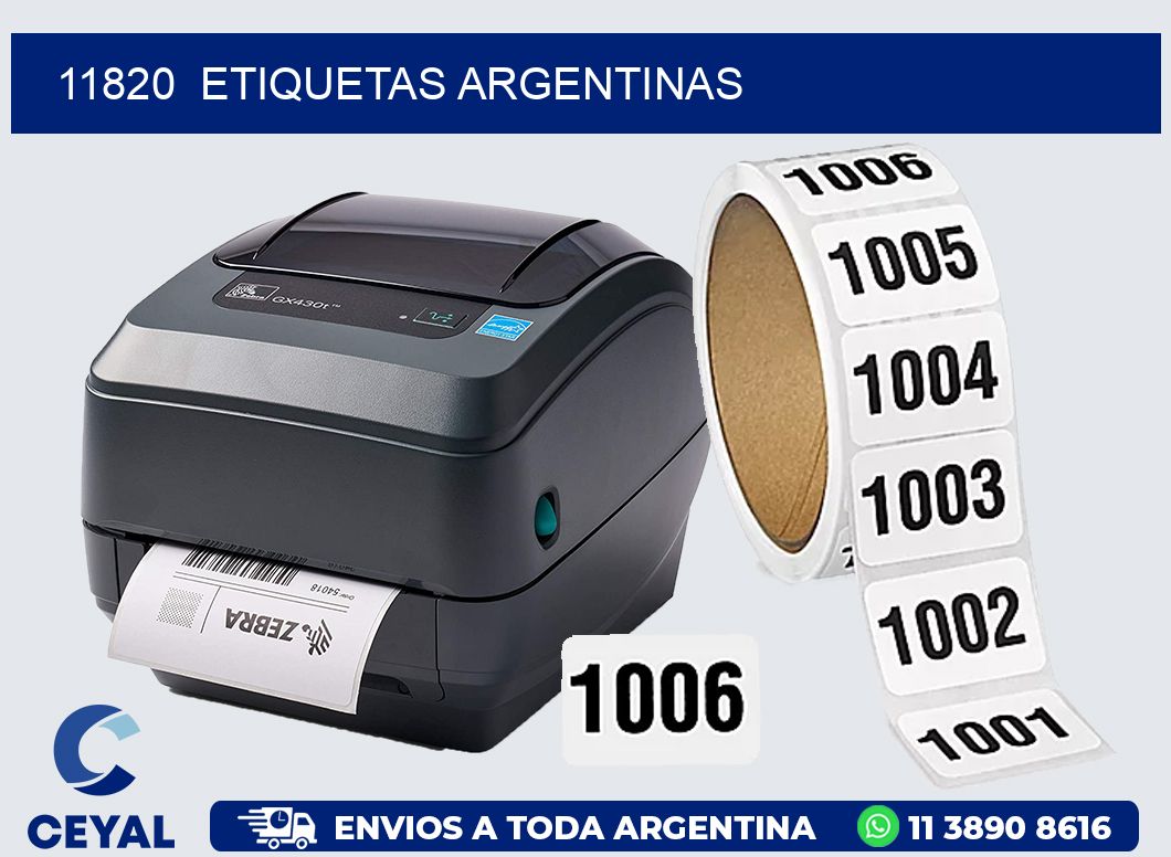 11820  ETIQUETAS ARGENTINAS