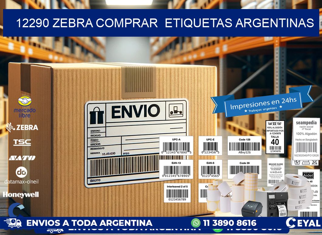 12290 ZEBRA COMPRAR  ETIQUETAS ARGENTINAS