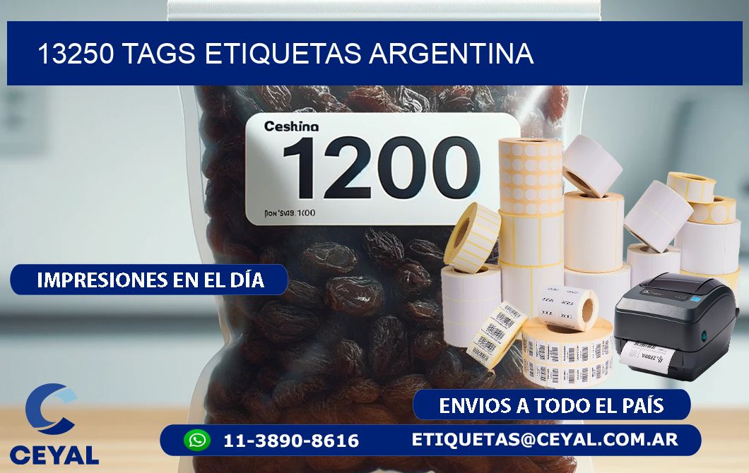 13250 TAGS ETIQUETAS ARGENTINA