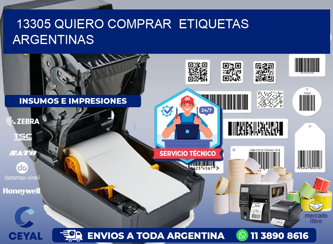 13305 QUIERO COMPRAR ETIQUETAS ARGENTINAS