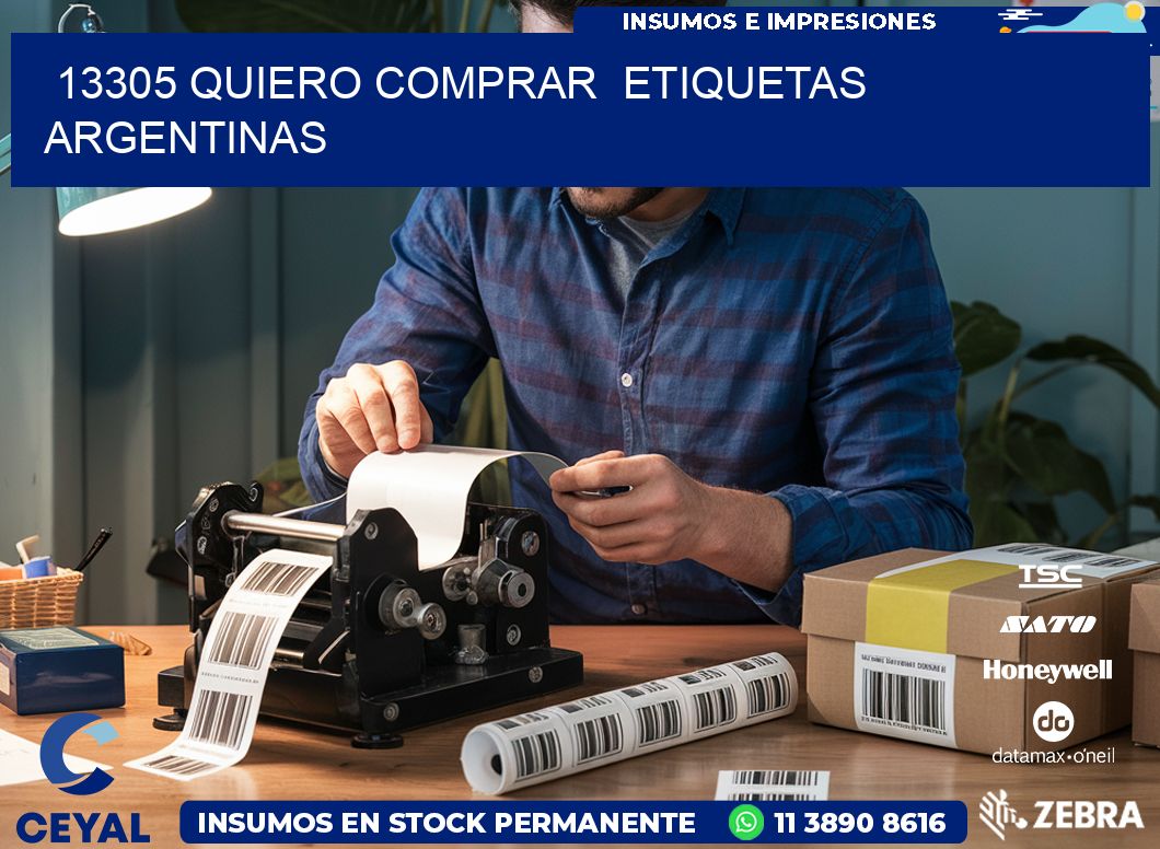 13305 QUIERO COMPRAR  ETIQUETAS ARGENTINAS