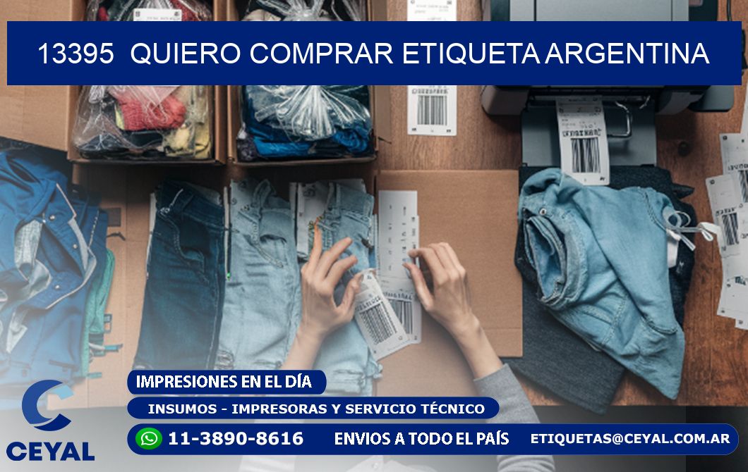 13395 QUIERO COMPRAR ETIQUETA ARGENTINA