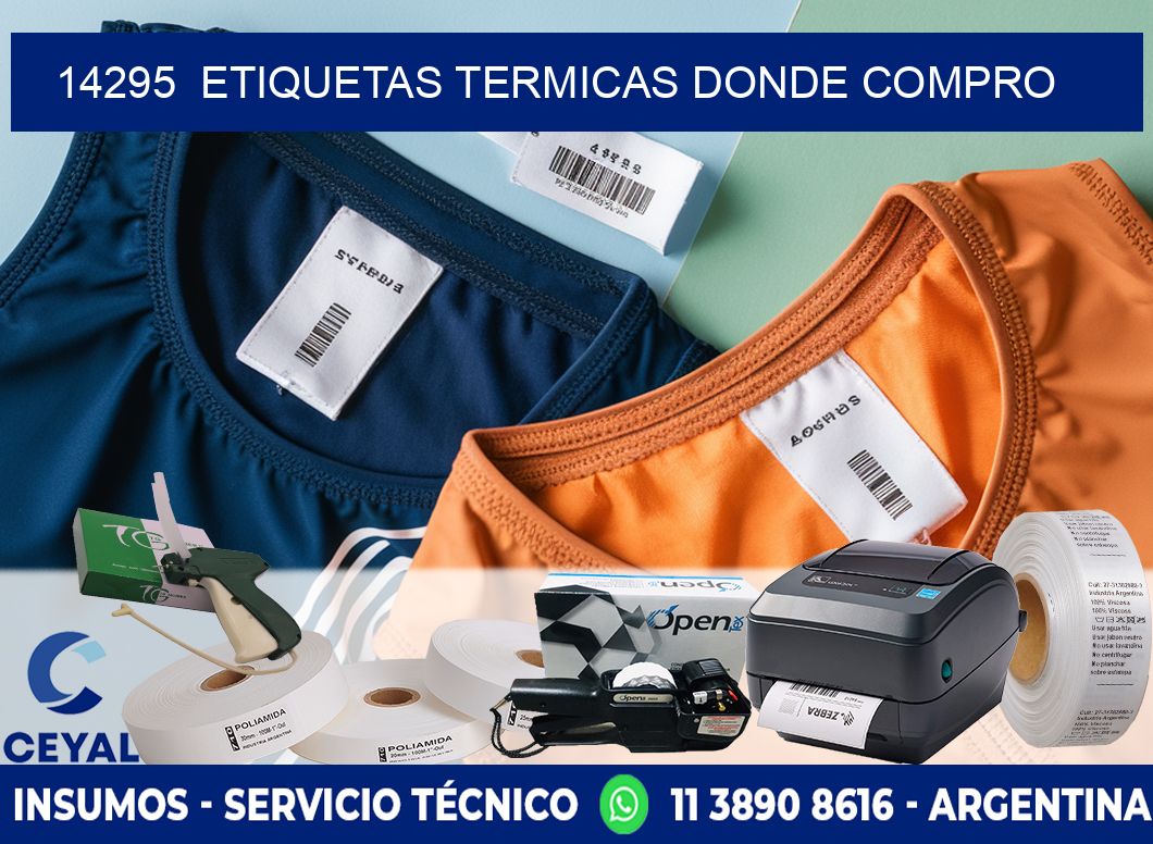 14295 ETIQUETAS TERMICAS DONDE COMPRO