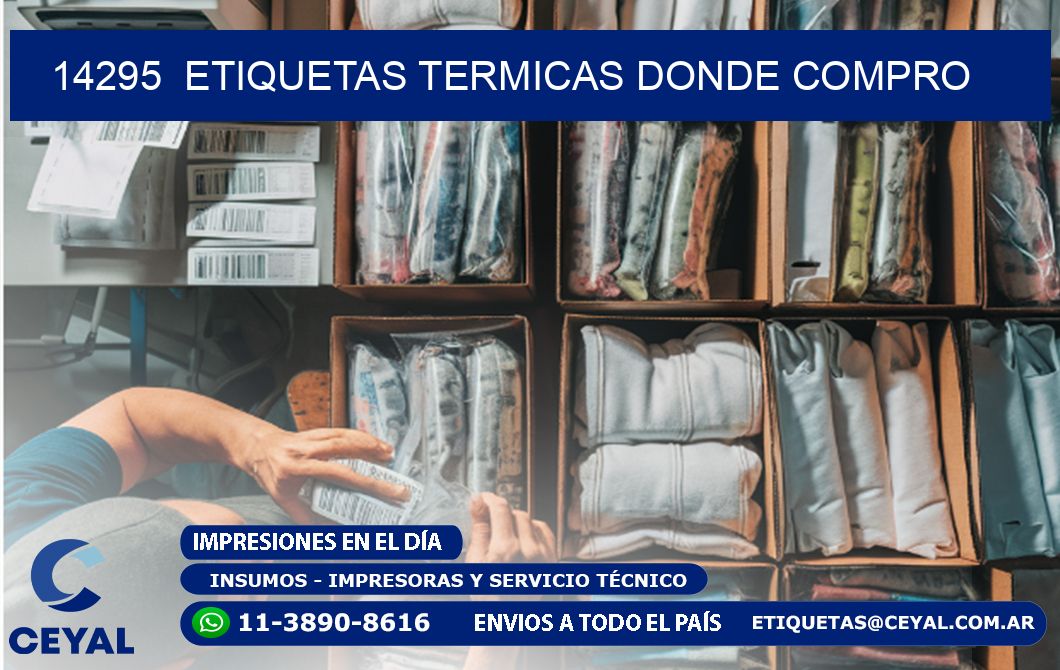 14295 ETIQUETAS TERMICAS DONDE COMPRO