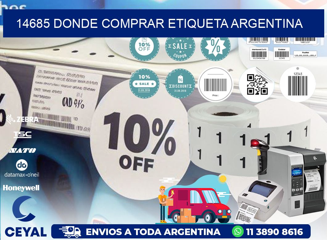 14685 DONDE COMPRAR ETIQUETA ARGENTINA