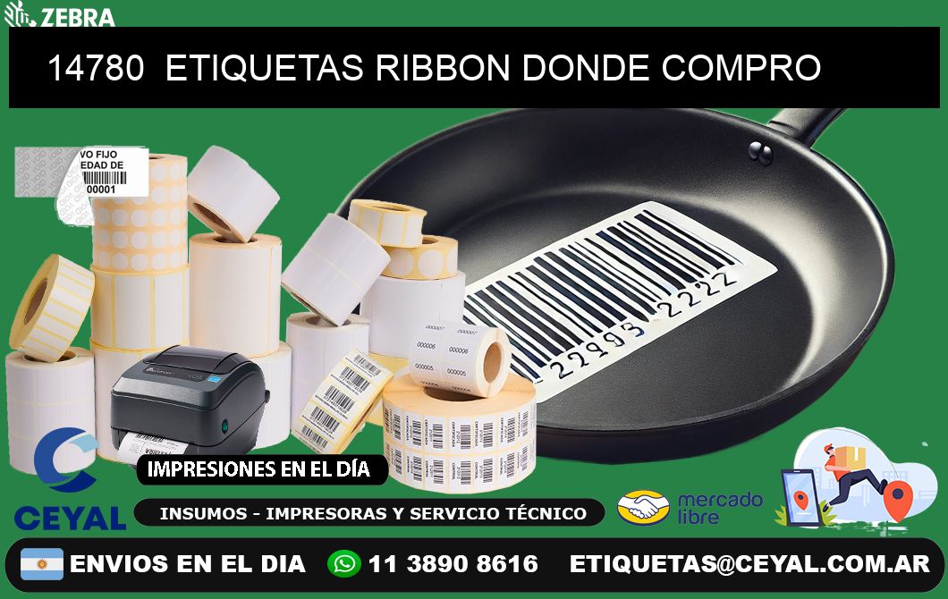 14780 ETIQUETAS RIBBON DONDE COMPRO