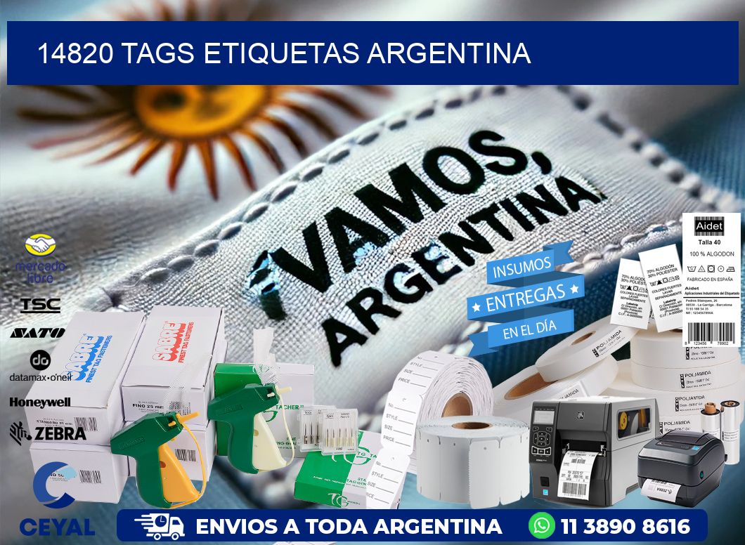 14820 TAGS ETIQUETAS ARGENTINA