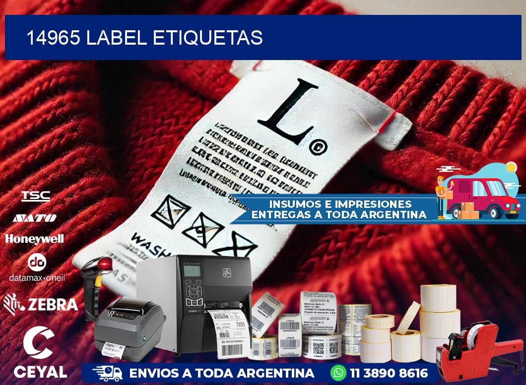 14965 LABEL ETIQUETAS