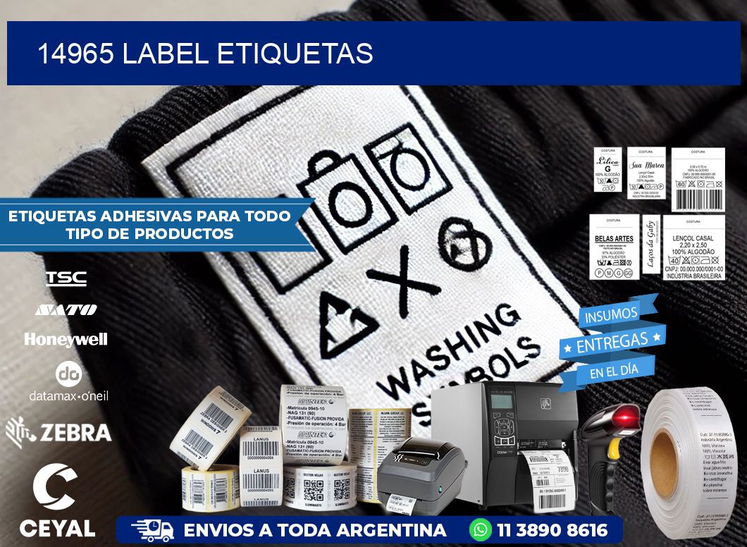 14965 LABEL ETIQUETAS