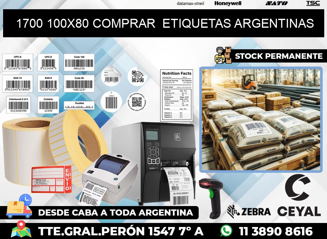 1700 100X80 COMPRAR  ETIQUETAS ARGENTINAS