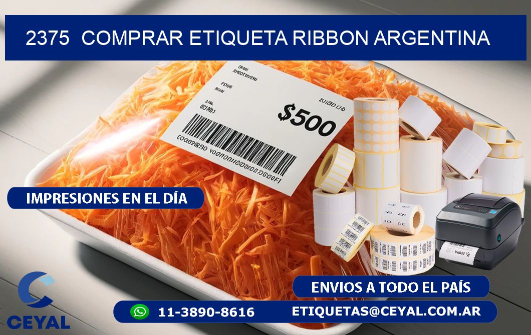 2375  COMPRAR ETIQUETA RIBBON ARGENTINA