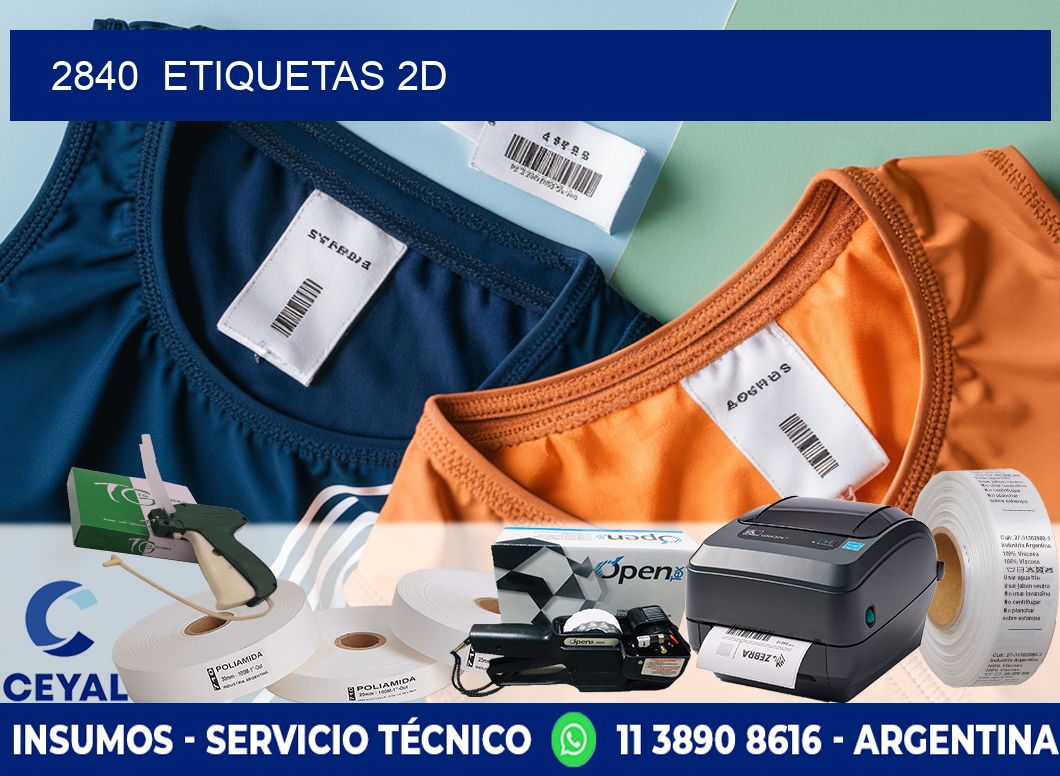 2840  ETIQUETAS 2D