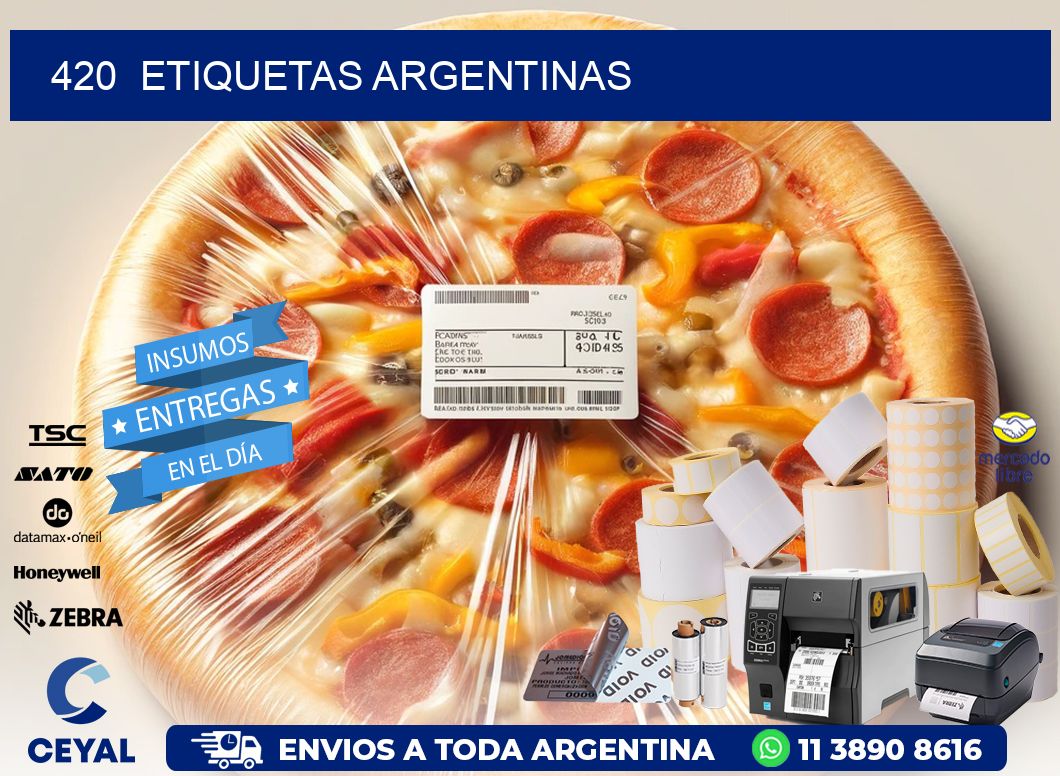 420 ETIQUETAS ARGENTINAS