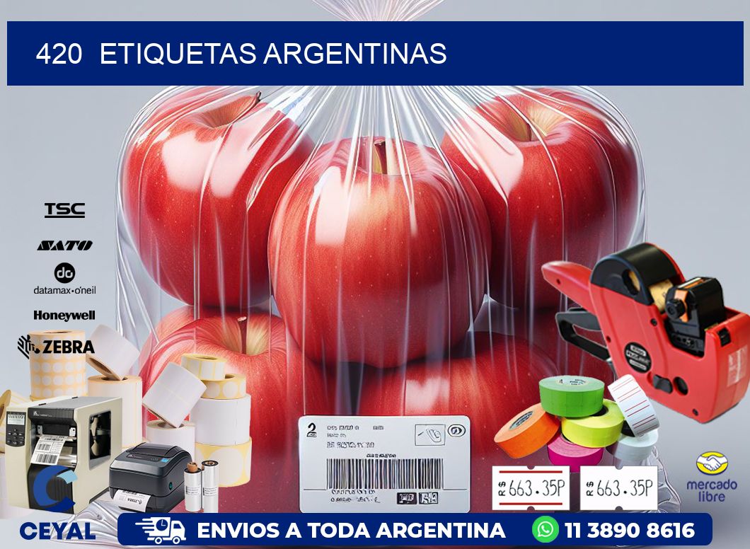 420 ETIQUETAS ARGENTINAS