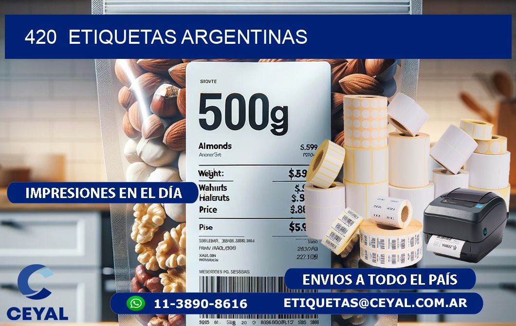 420  ETIQUETAS ARGENTINAS