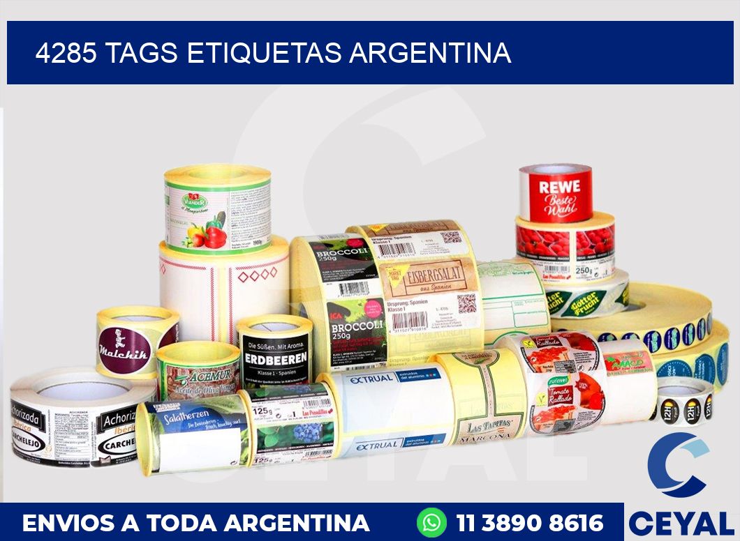 4285 TAGS ETIQUETAS ARGENTINA