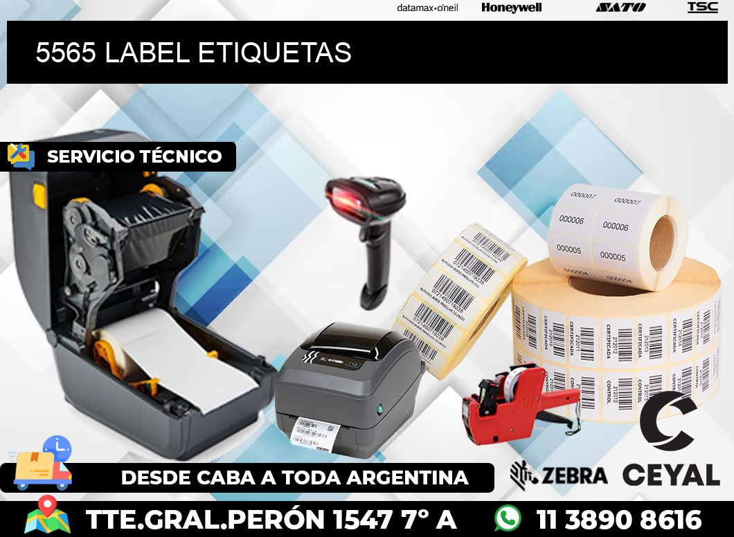 5565 LABEL ETIQUETAS