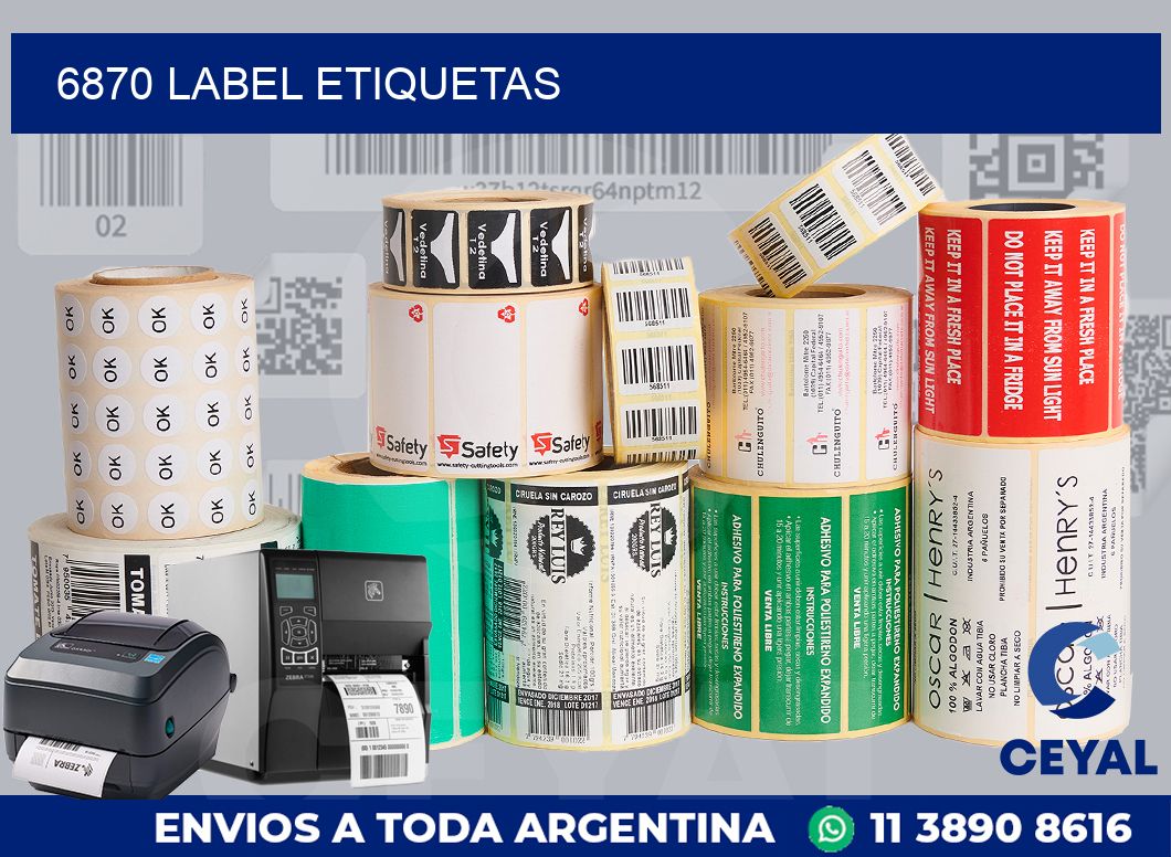 6870 LABEL ETIQUETAS