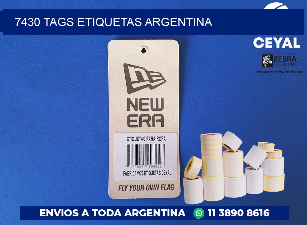 7430 TAGS ETIQUETAS ARGENTINA