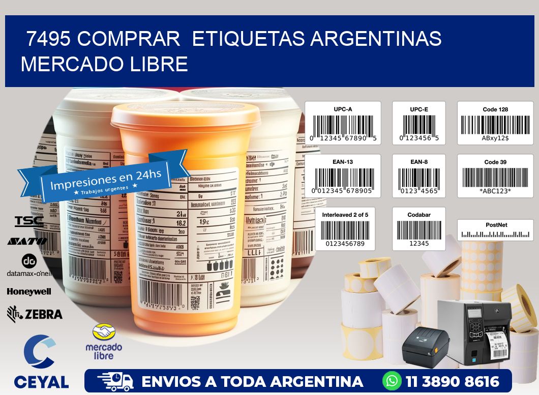 7495 COMPRAR ETIQUETAS ARGENTINAS MERCADO LIBRE