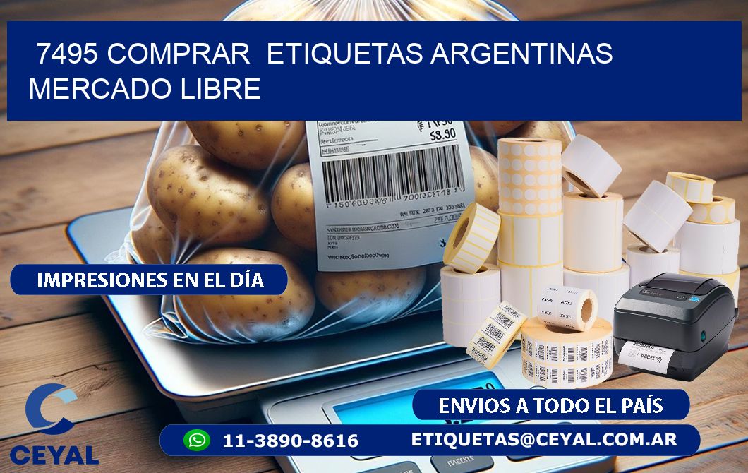 7495 COMPRAR  ETIQUETAS ARGENTINAS MERCADO LIBRE