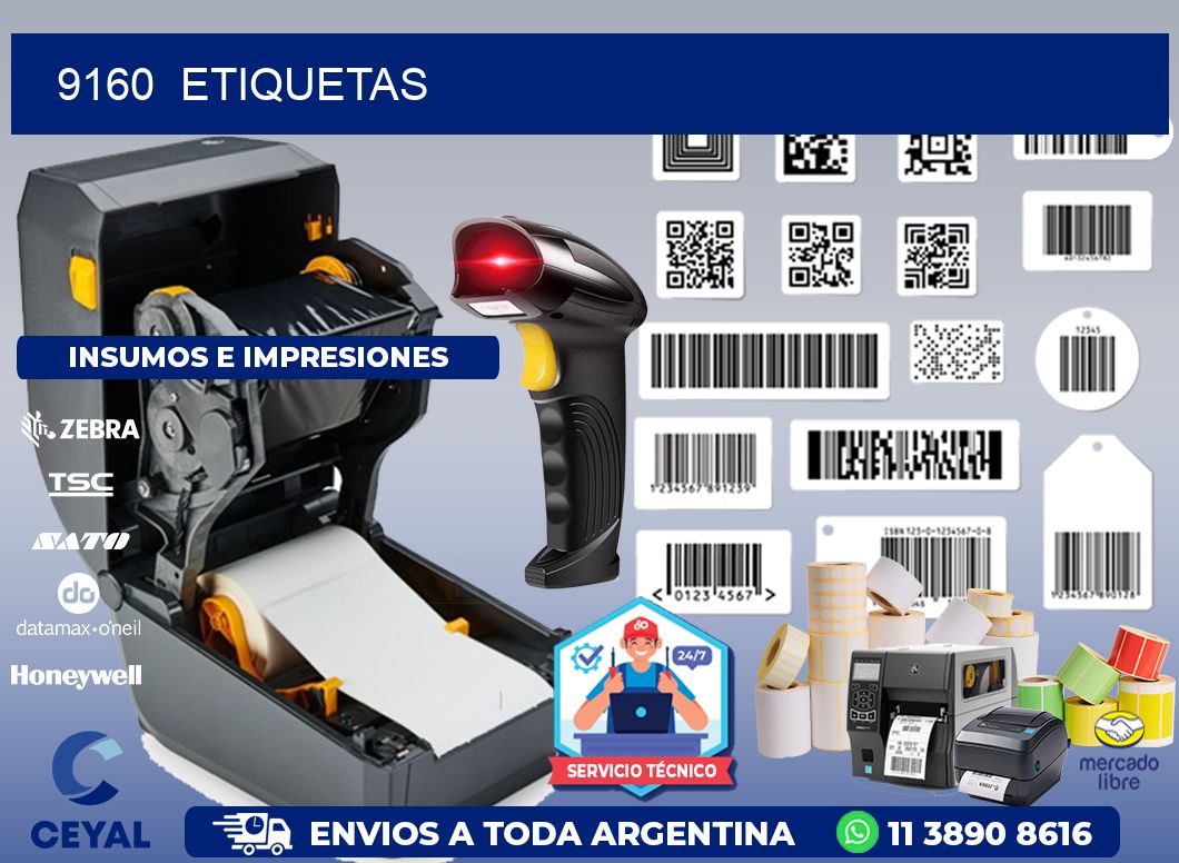 9160  ETIQUETAS